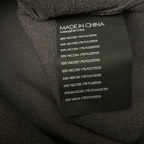 Club Monaco WT Grey Ribbed 3/4 Sleeve Dress Size Small Fall Winter - Picture 5 of 6